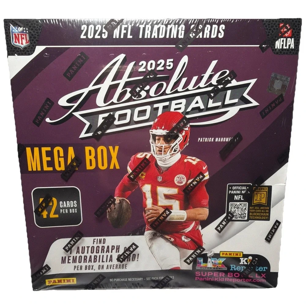 2025 Panini Absolute Football Mega Box NFL Trading Cards 42 Cards / Box